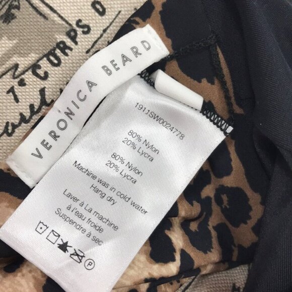 Veronica Beard Catarina Bandeau Bikini Top In Leopard - Picture 7 of 8